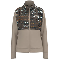 "Ladies Tech Fleece Jacket" Cream/Aztec