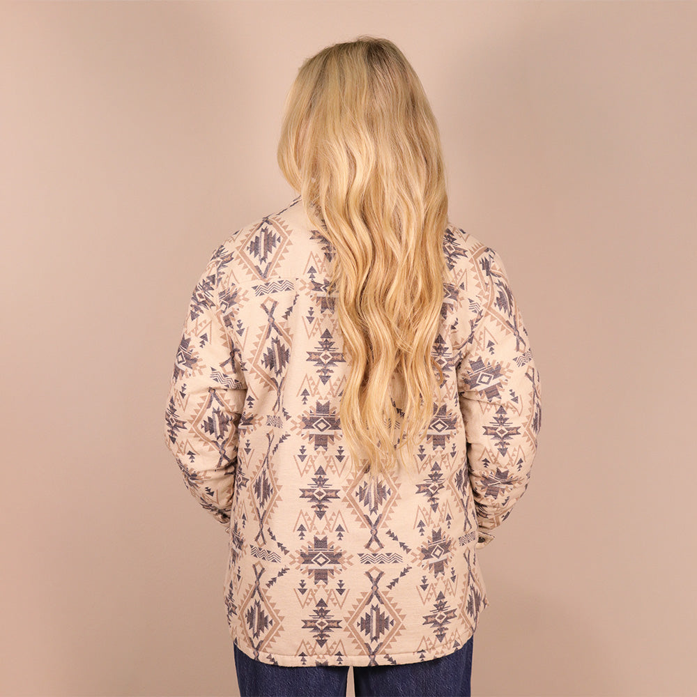 Bandera Reversible Barn Jacket Cream/Aztec