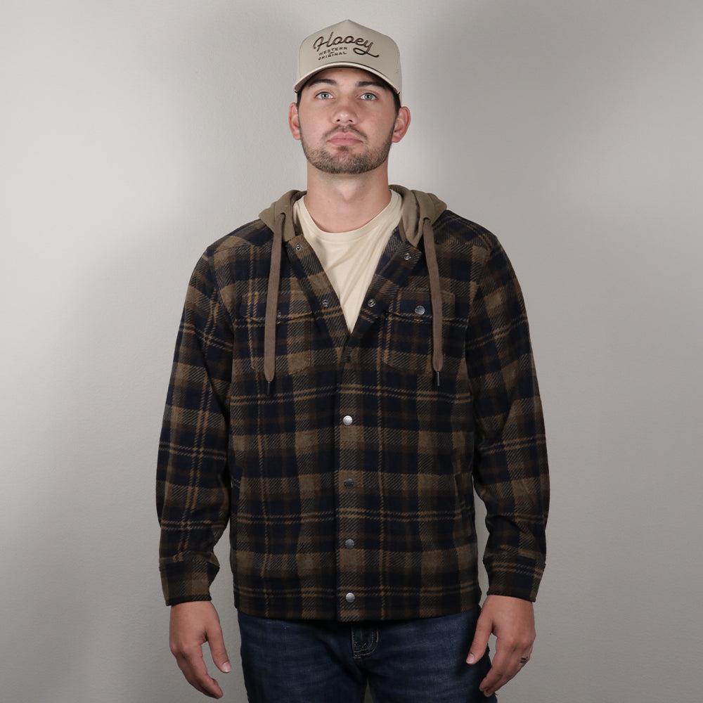 Collins Fleece Jacket Dark Brown