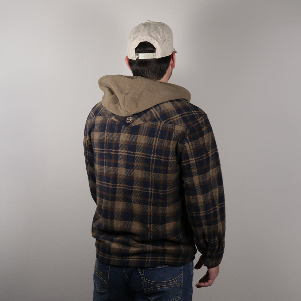 Collins Fleece Jacket Dark Brown