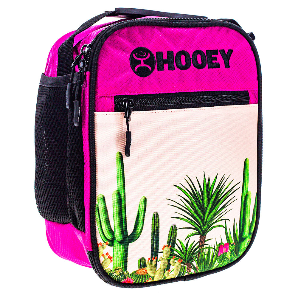 "Hooey Lunch Box" Pink w/Cactus Scene