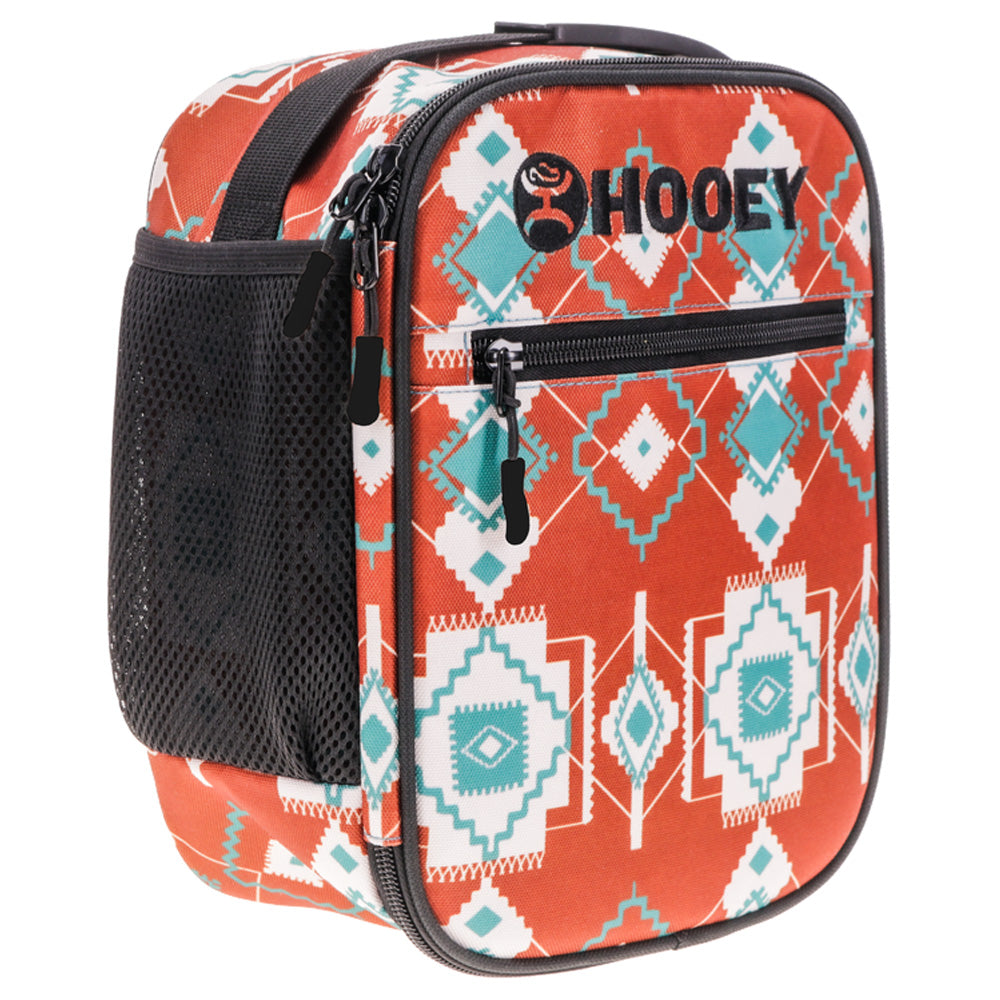 Hooey Lunch Box Rust & Teal Aztec