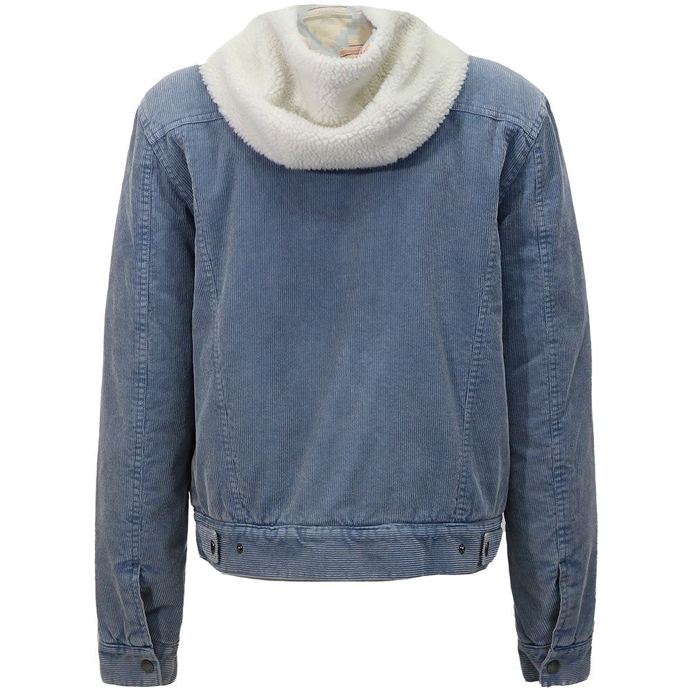 "Comal County" Jacket Blue Corduroy w/Sherpa