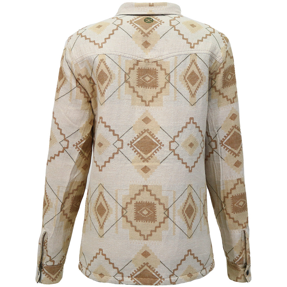 "Bandera" Reversible Barn Jacket Olive w/Cream & Tan Aztec