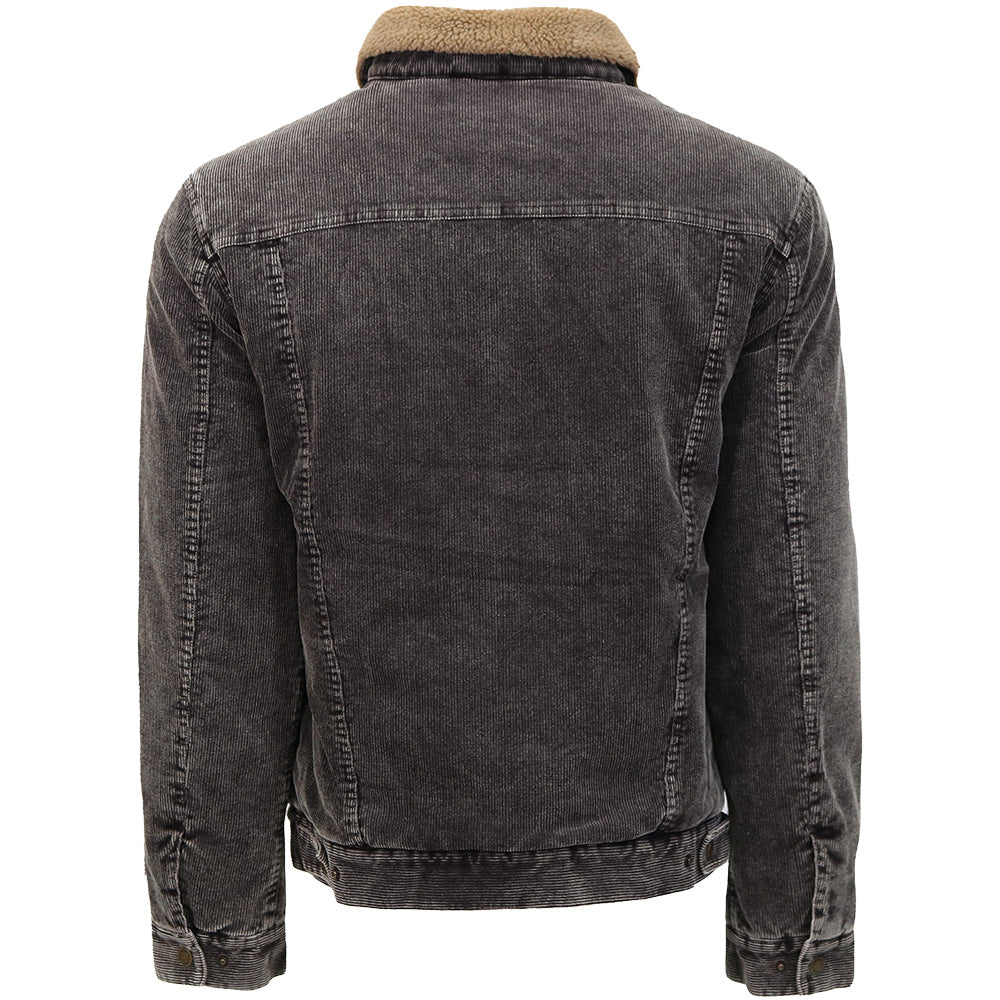 "Mesquite" Corduroy Jacket Grey w/Tan Sherpa
