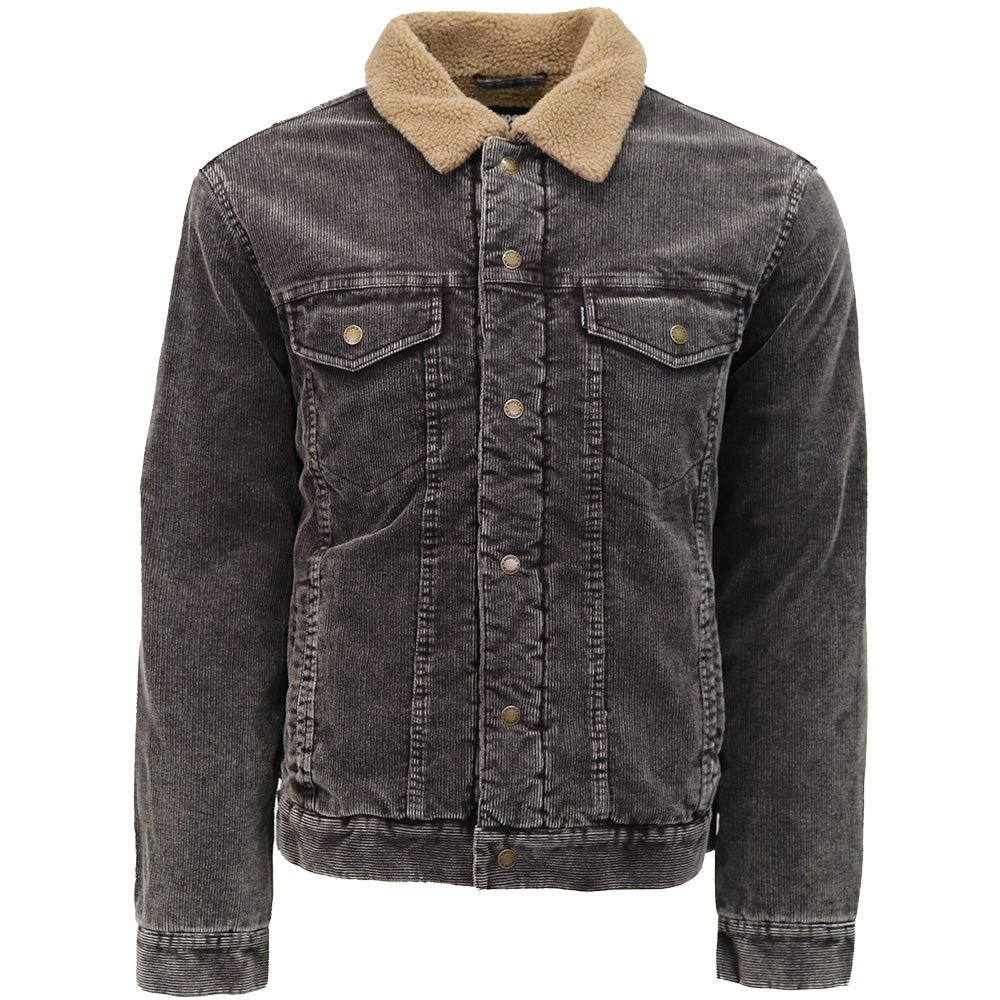 "Mesquite" Corduroy Jacket Grey w/Tan Sherpa