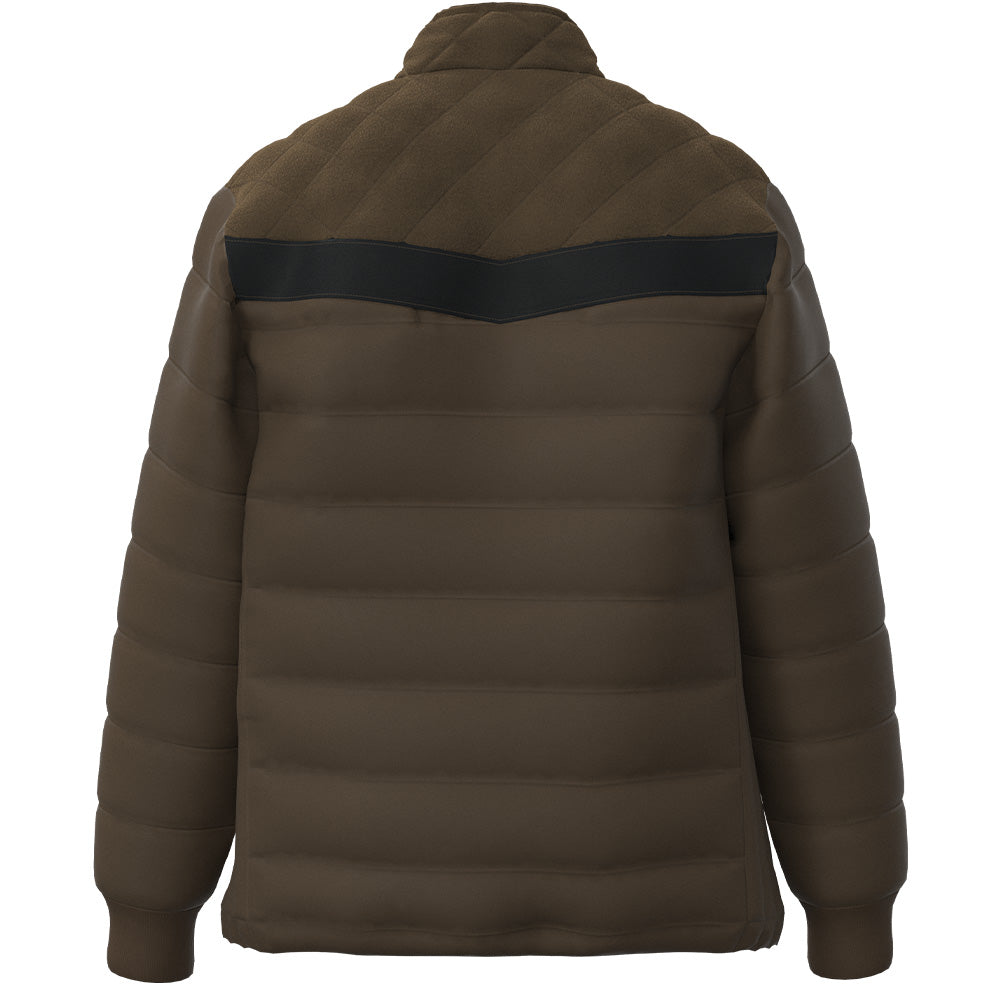 "Banff" Puffer Jacket Brown w/ Black accents