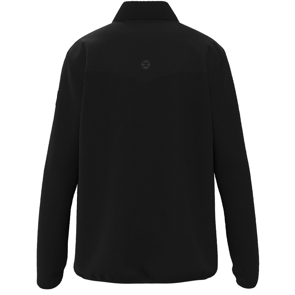 "Solitude" Polar Fleece Pullover Black