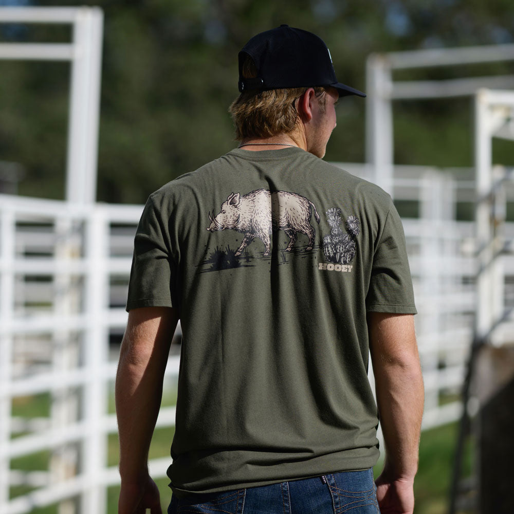 "Javelina" T-shirt Green w/Black & Tan Logo