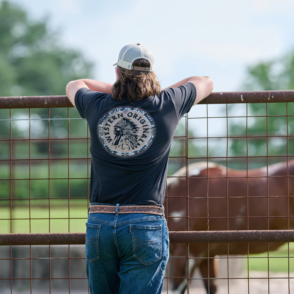 "Quanah" Black Pocket T-shirt