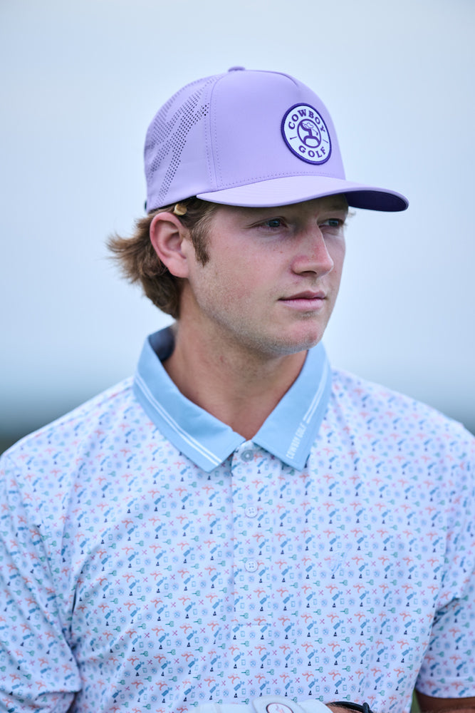 "The Weekender" Polo White/Blue