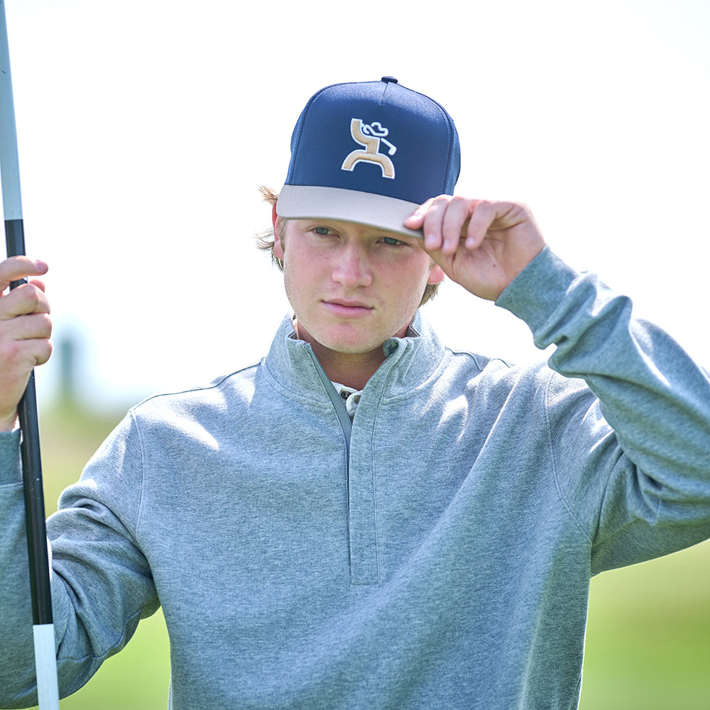 "Classic" Navy/Tan w/Hooey Golf Logo Hat