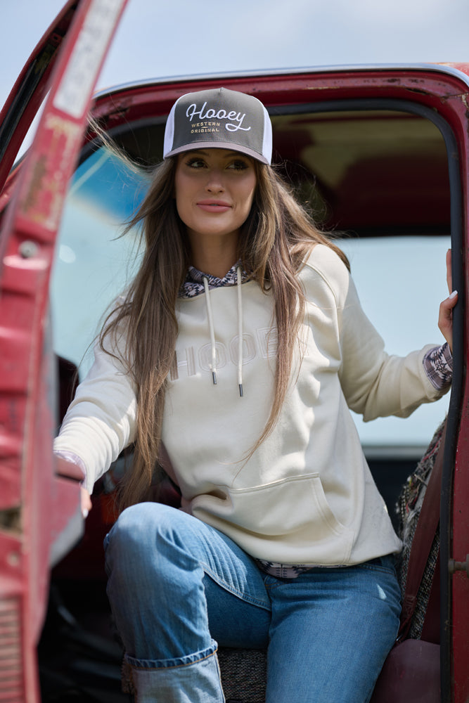 "OG" Hooey Hat Grey/White