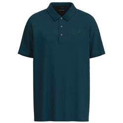 turquoise with embossed swirl pattern , golf polo