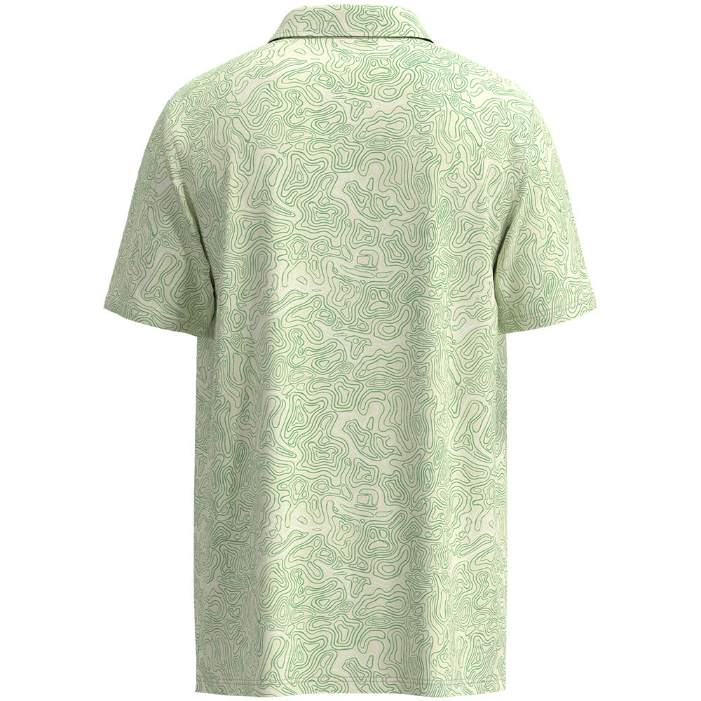 "The Weekender" Polo Cream/Green