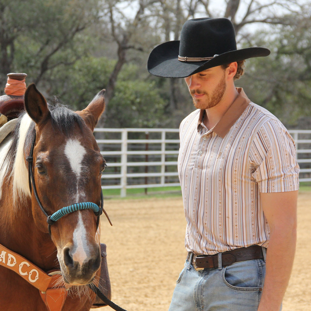 "The Weekender" Polo Cream/Stripe