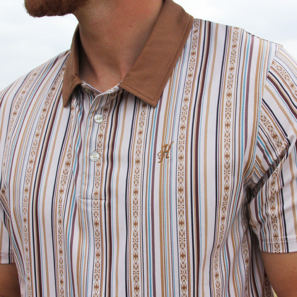 "The Weekender" Polo Cream/Stripe