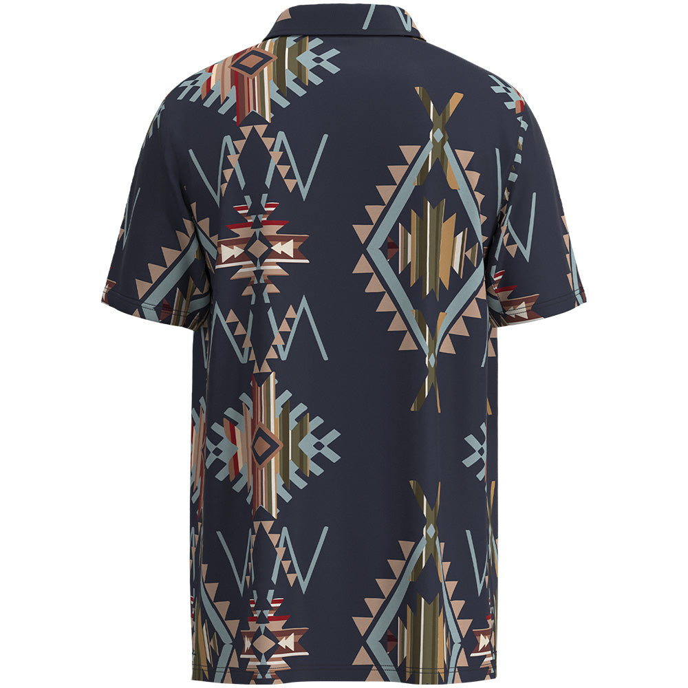 "The Weekender" Polo Navy/Aztec