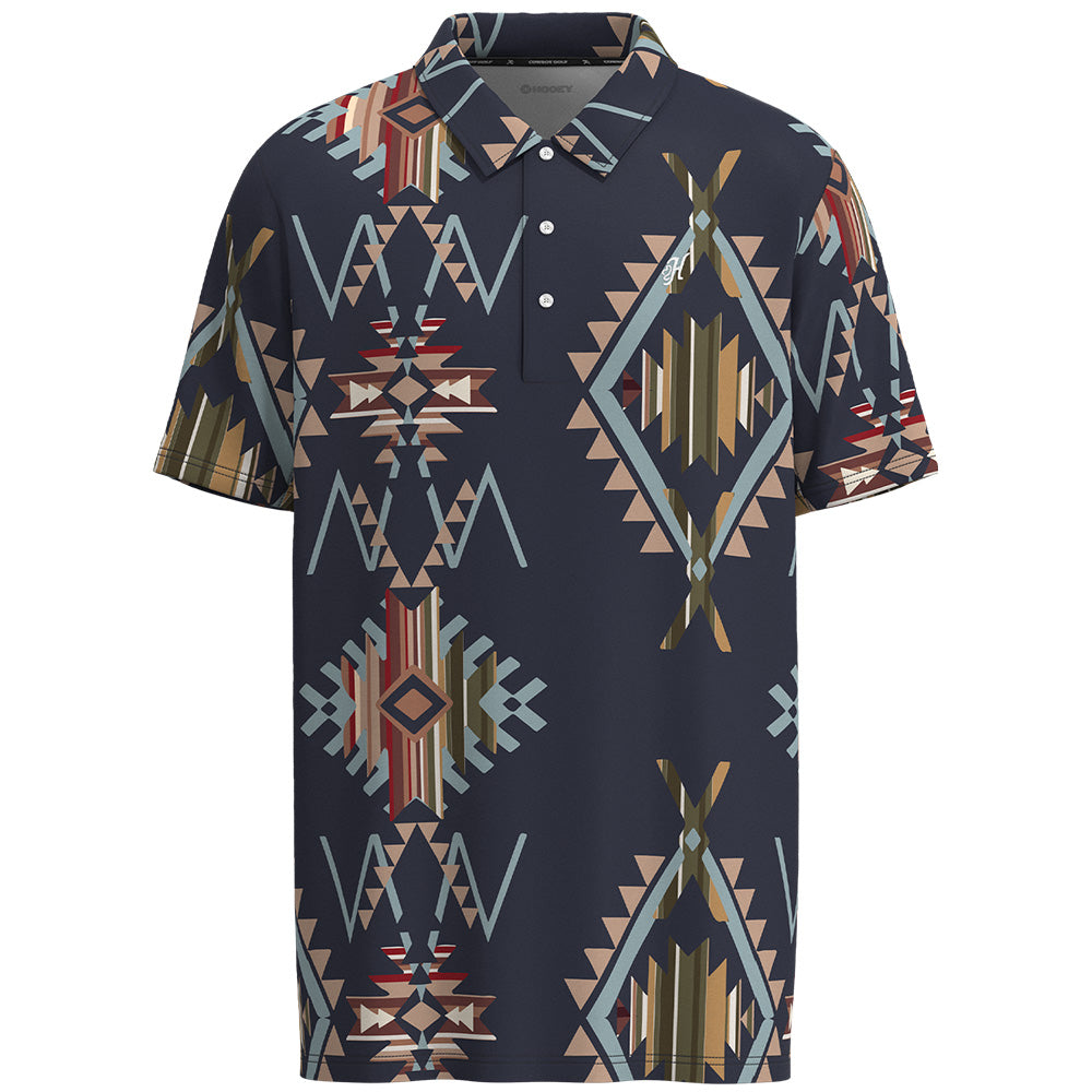 "The Weekender" Polo Navy/Aztec
