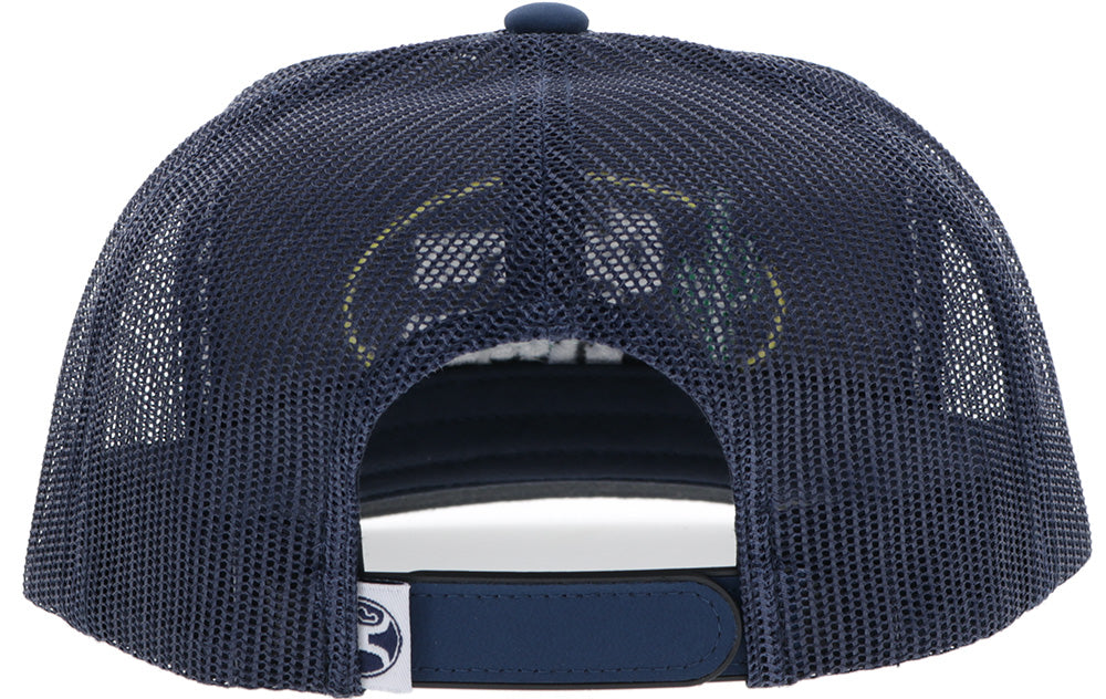 "CR115"  Cactus Ropes Hat Navy w/White Patch