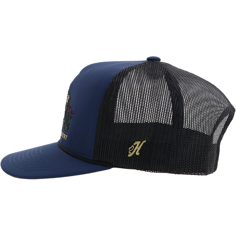 "Habitat" Hat Blue/Black w/Multi Color Hog Logo