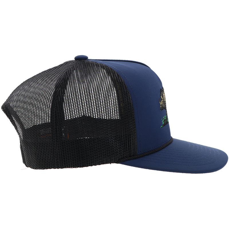 "Habitat" Hat Blue/Black w/Multi Color Hog Logo