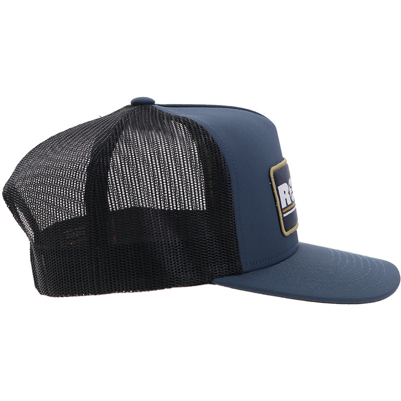 "Rodeo" Hooey Hat Navy/Black w/Navy/White/Yellow Patch