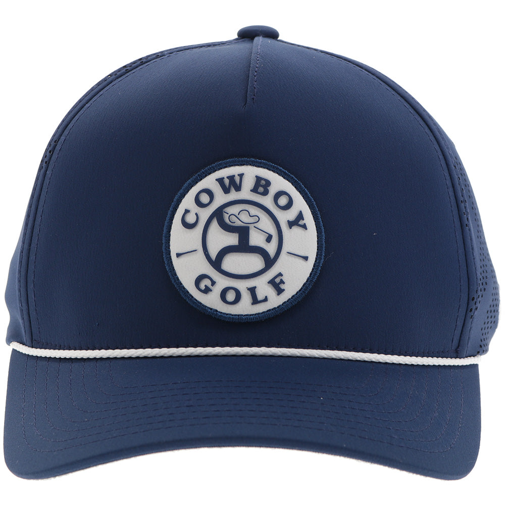 "Draw" Hat Navy w/White & Navy Circle Patch