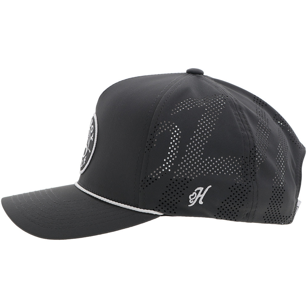 YOUTH "Draw" Hat Charcoal w/Black & White Circle Patch