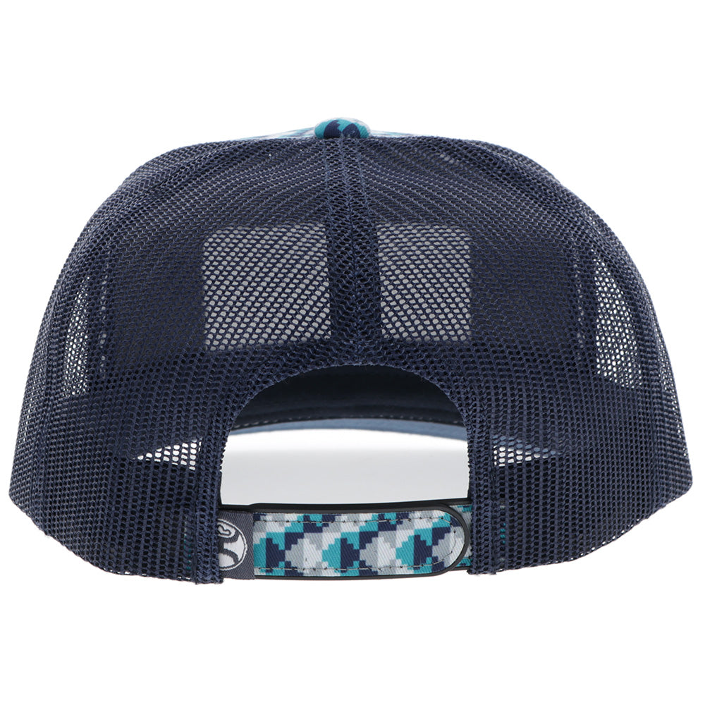 "Lakota" Hat Turquoise /Navy w/Pattern