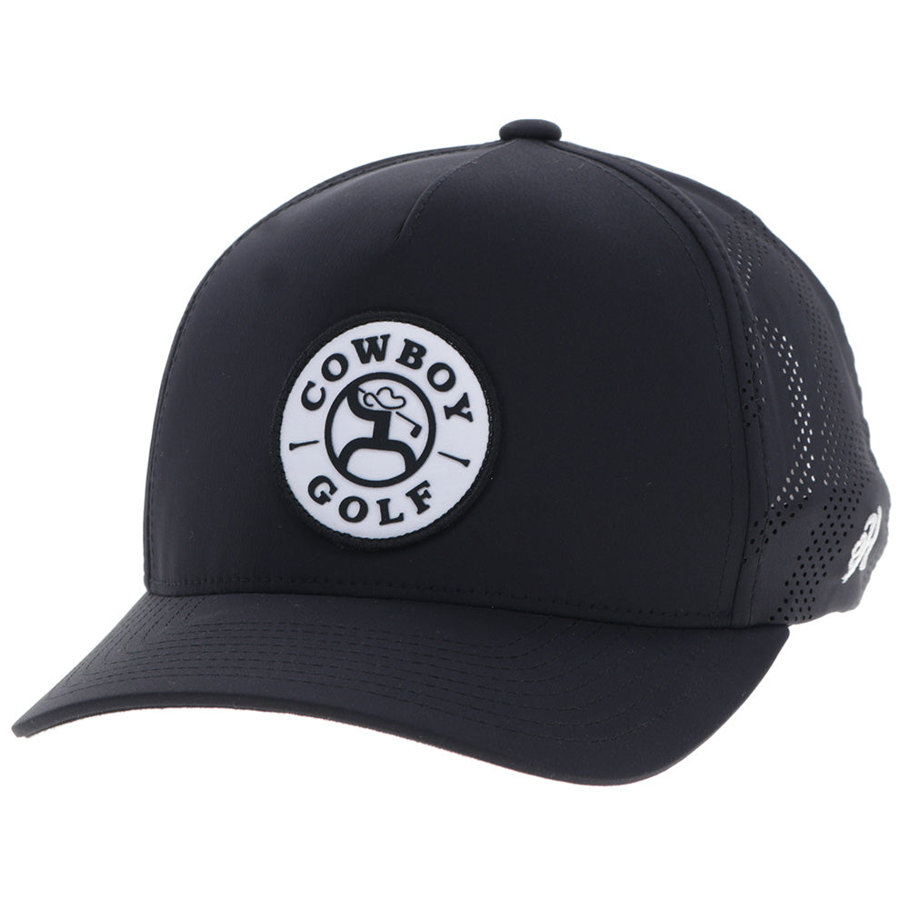 "Draw" Hat Black w/ White Circle Patch
