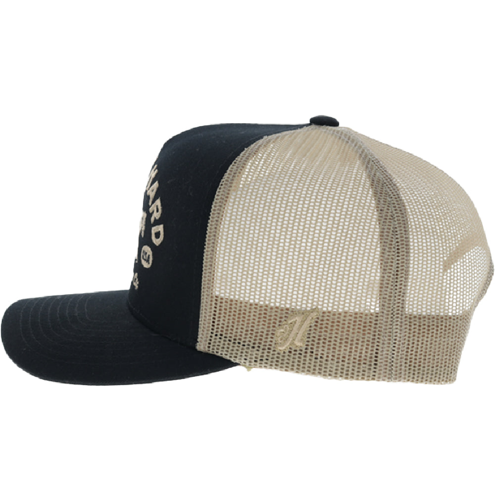 YOUTH Buckin' Hard 5-Panel Trucker Snapback Hat Black