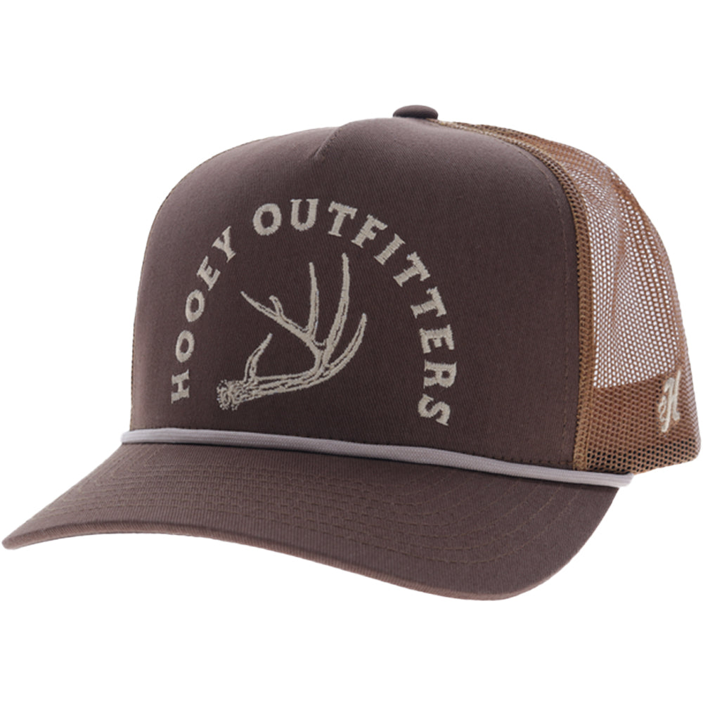 Shed 5-Panel Trucker Snapback Hat Brown