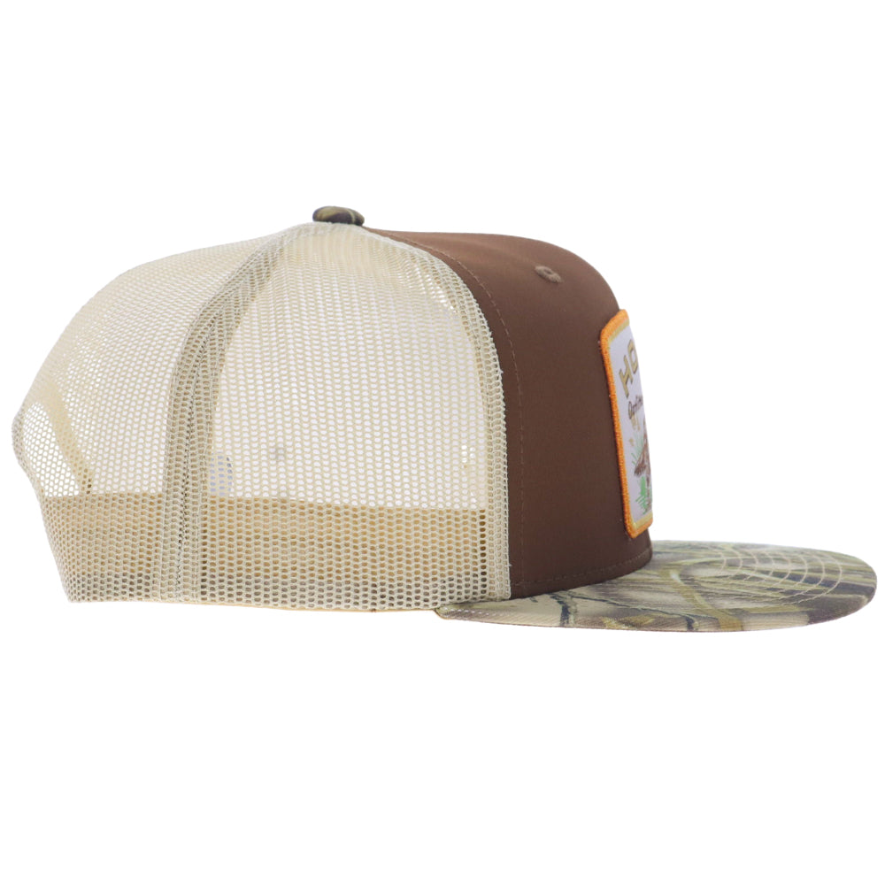 Retriever 6-Panel Trucker Snapback Hat Brown/Realtree Camo