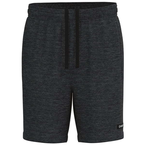 heather grey and black Hooey athletic shorts