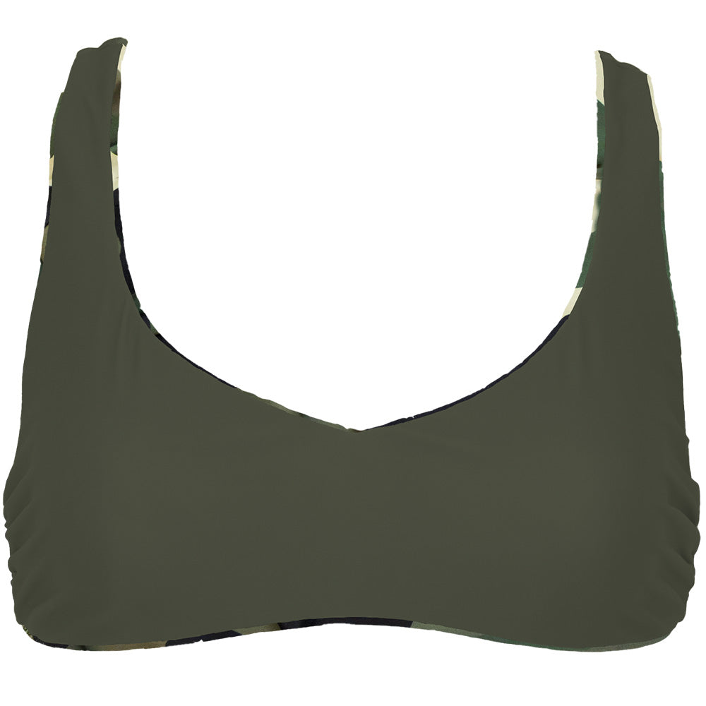 "The Rampy" Reversible Swimsuit Camo & Green