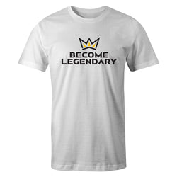 "Sage Kimzey" T-shirt White w/Black & Gold Logo