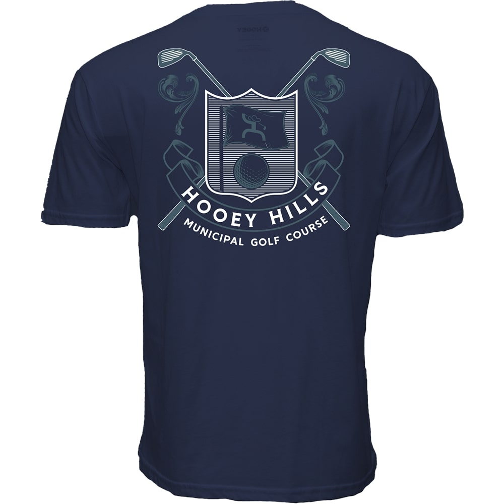"Clubhouse" Navy Blue Cowboy Golf T-shirt