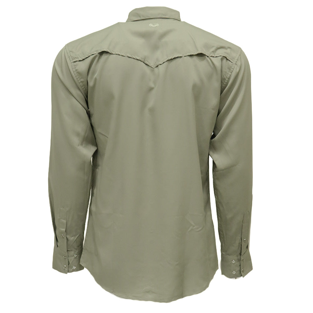 Hooey Men's Sol Long Sleeve Pearl Snap Shirt Olive / Small Hooey Men's Sol Long Sleeve Pearl Snap Shirt Olive / Small