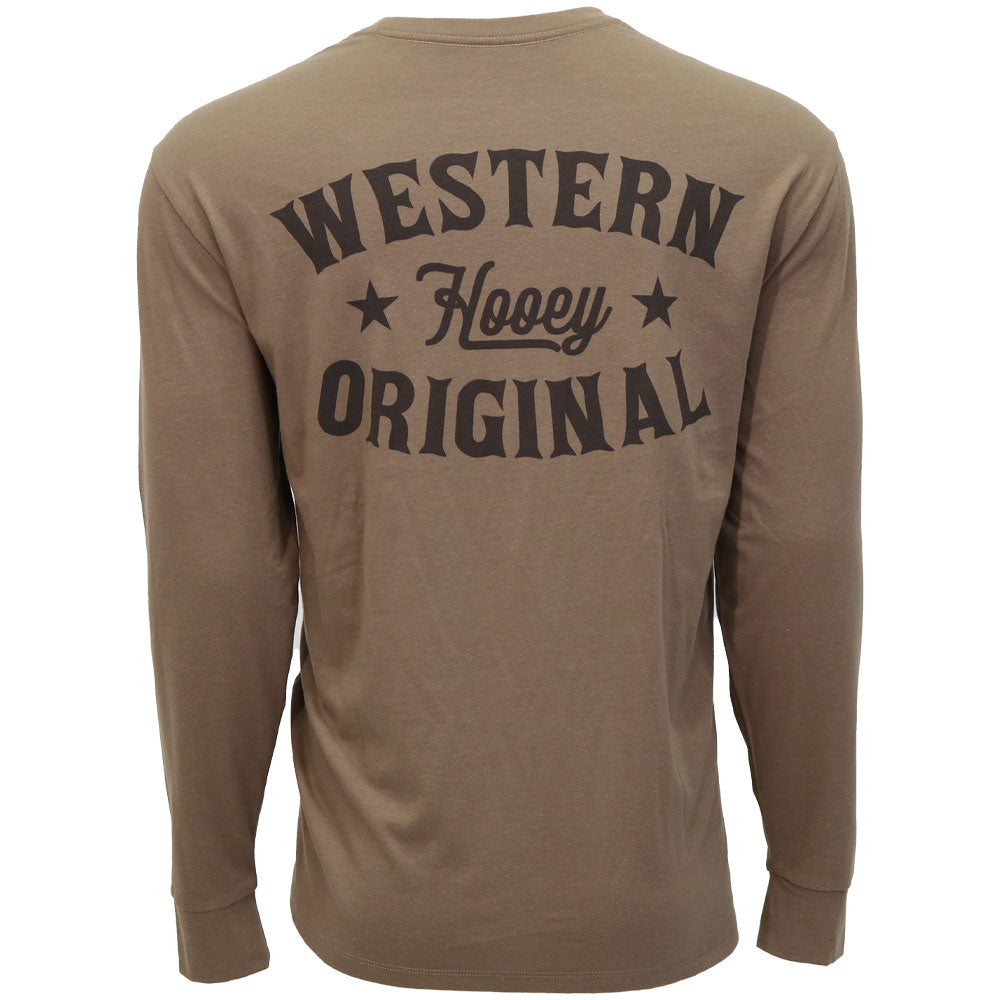 "Knockout" Long Sleeve T-shirt Brown w/Black Logo