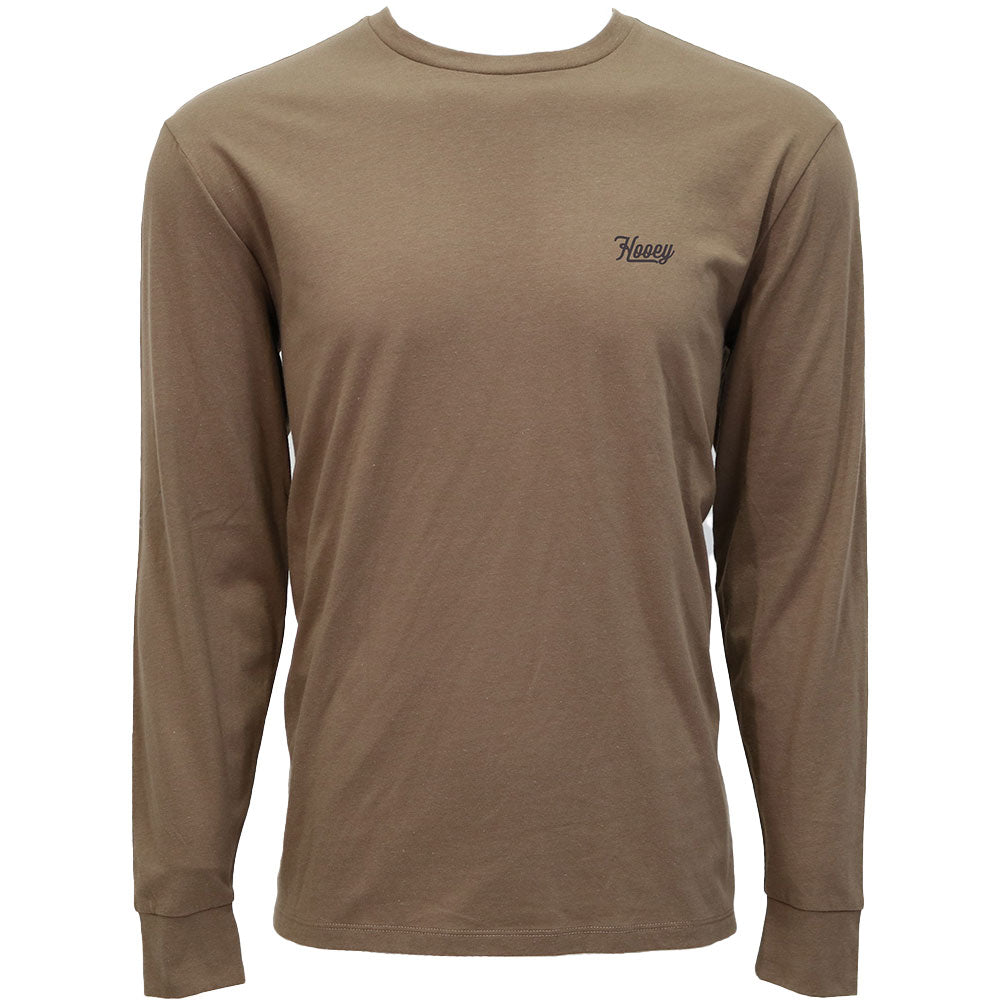 "Knockout" Long Sleeve T-shirt Brown w/Black Logo