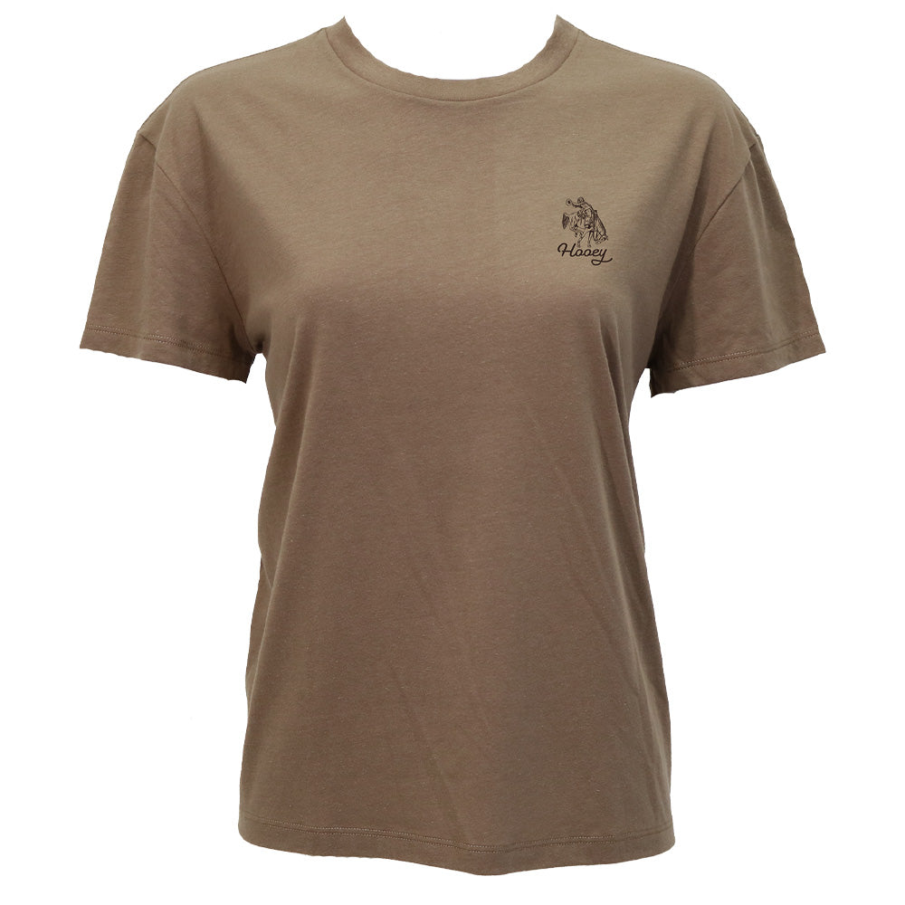 "Lucky Rider"  T-shirt Brown w/Horseshoe Logo