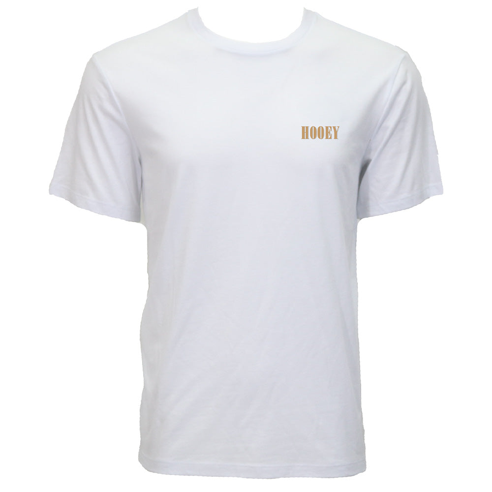 "Wild Ride" T-shirt White w/Tan & Black Hooey Logo