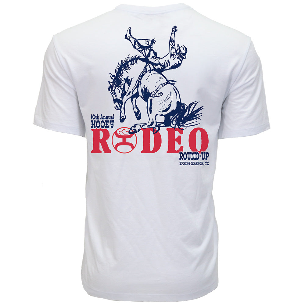 "Rodeo Round Up" White Hooey T-shirt
