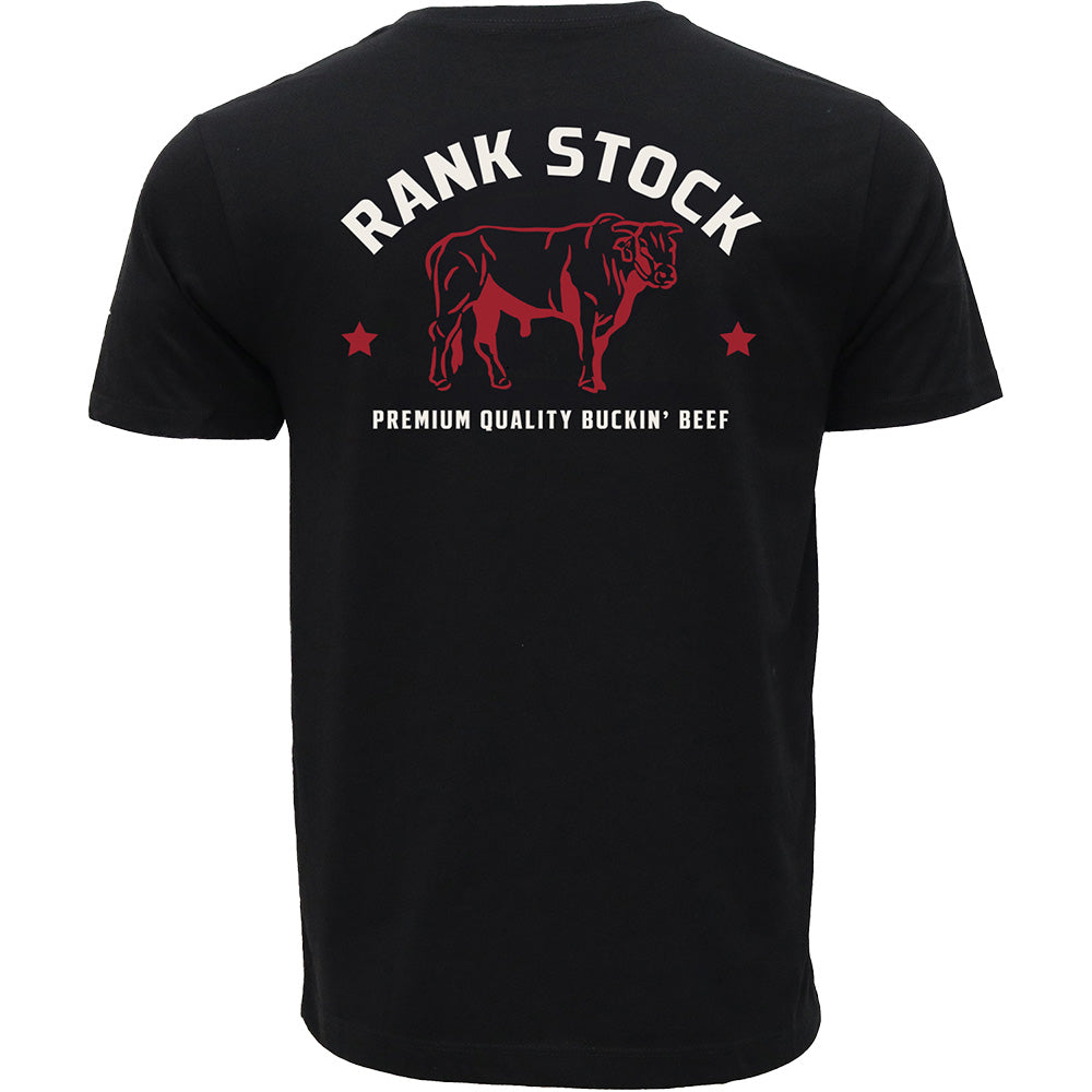 "Charbray"  Black Rank Stock Pocket T-shirt