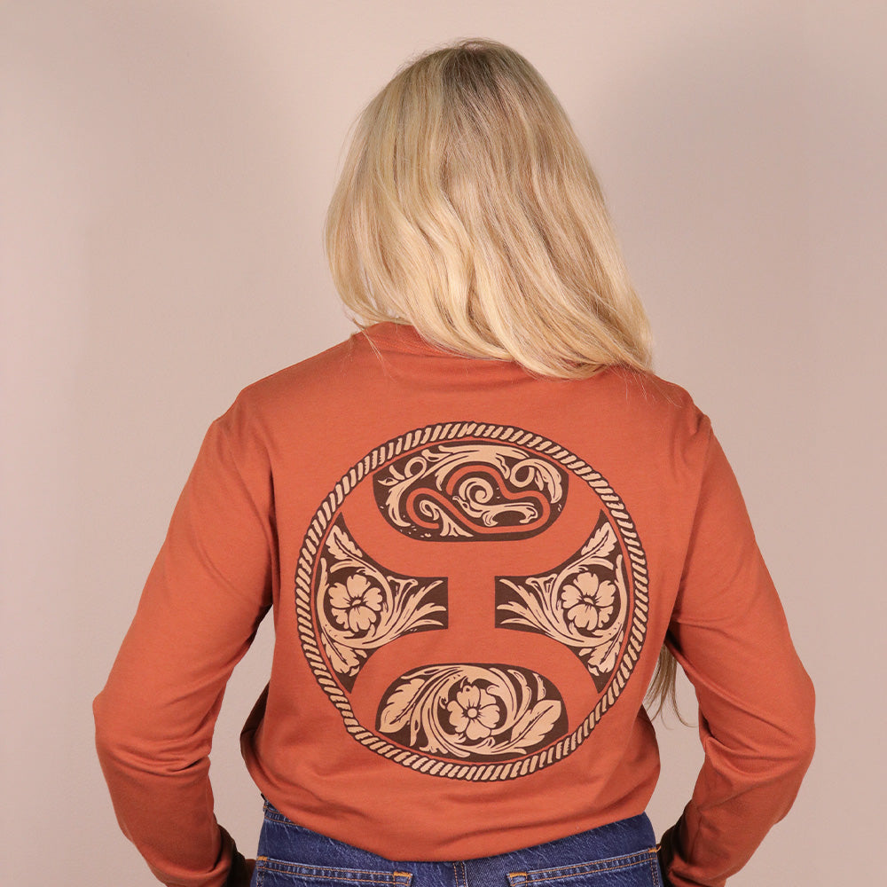 Concho Long Sleeve T-shirt Rust