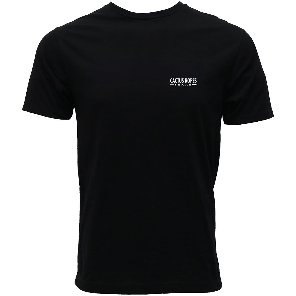 "Cactus Ropes"  Black w/White/Green/Yellow T-shirt