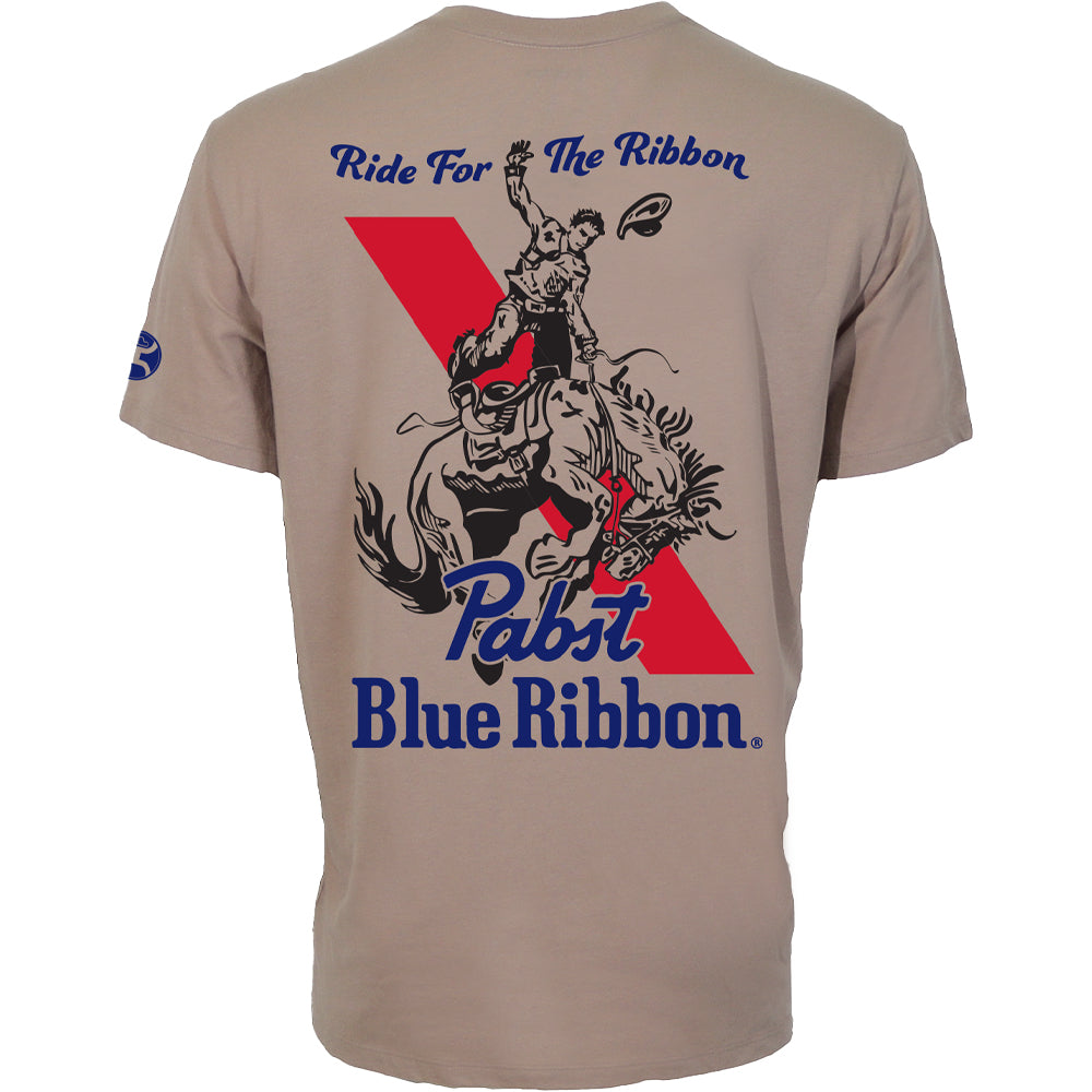 Pabst Blue Ribbon T-shirt Tan