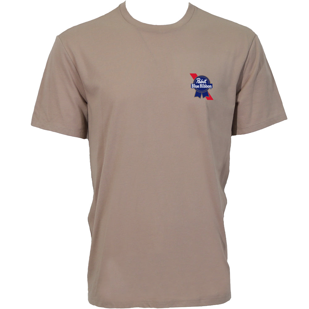 Pabst Blue Ribbon T-shirt Tan
