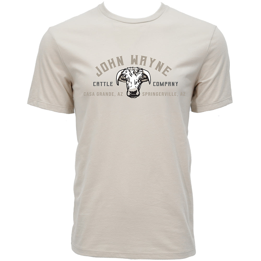 "John Wayne" Cream w/Tan & Black Logo T-shirt